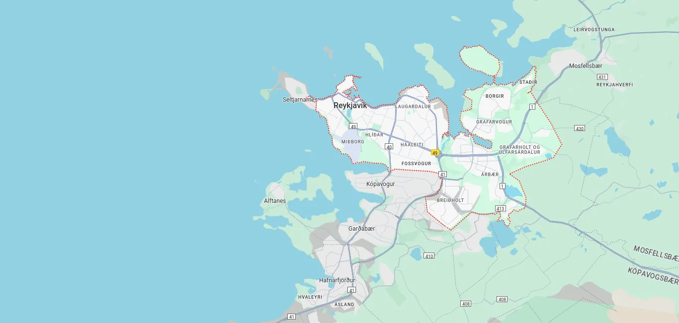 Map of Autoparts location in Reykjavík